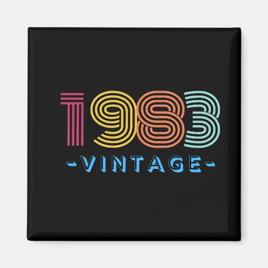 1983  Magnet, Retro - Gift Magneet (Voorkant)