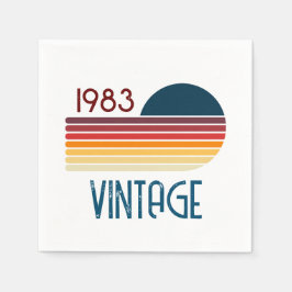  1983 Retro Stripe Sun Servet
