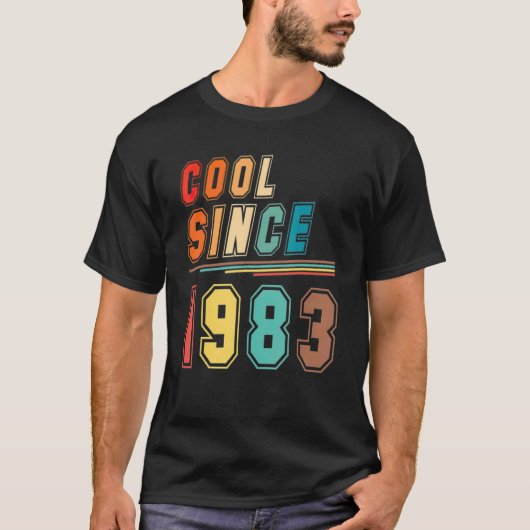 1983 stijl sinds 1983 40th B T-shirt (Voorkant)