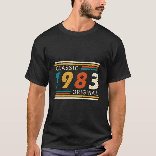 1983 Year Original Old-School T-shirt (Voorkant)