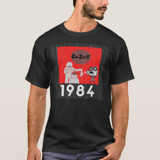 1984 2+2=5 George Orwell Book Geïnspireerd Dystopi T-shirt
