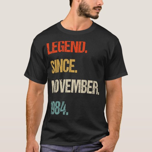 1984 39e verjaardag retro 39 jaar oud t-shirt (Voorkant)