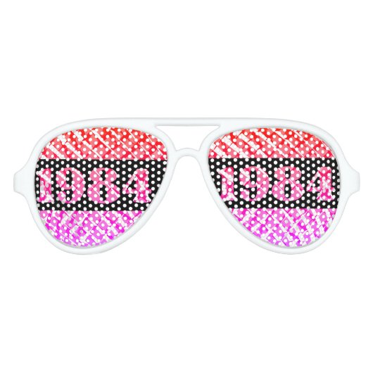 1984 40e verjaardag aviator zonnebril (Voorkant)