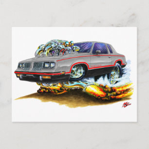 1984-88 Hurst Olds Grey-Black Car Briefkaart