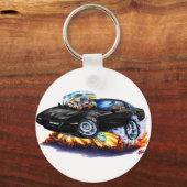1984-93 Corvette Black Car Sleutelhanger (Voorkant)