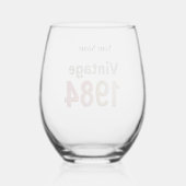  1984 Aangepast wijnglas: schitterende herinnering Wijnglas Zonder Voet (Achterkant)