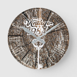 1984  acrylwandklok ronde klok