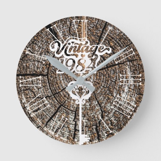 1984  acrylwandklok ronde klok (Voorkant)