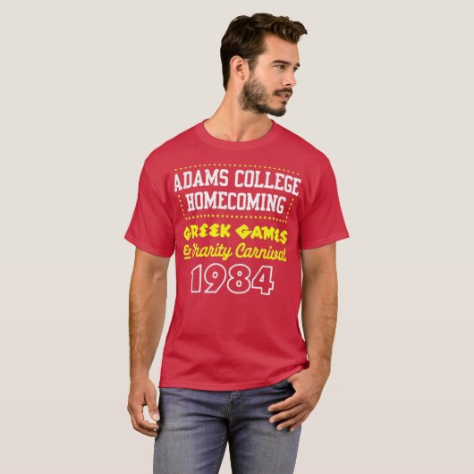 1984 Adams College Homecoming T-shirt (Voorkant volledig)