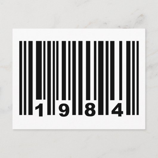 1984 barcode briefkaart (Voorkant)
