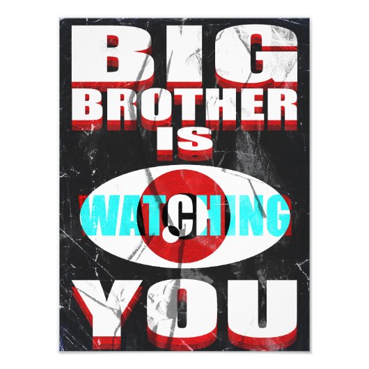 1984 Big Brother is Watching You Poster (Redesign) (Voorkant)