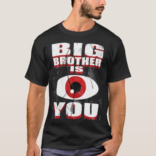 1984 Big Brother is Watching You Shirt ( Men's ) (Voorkant)