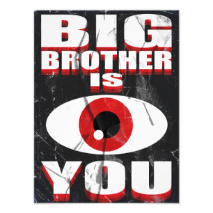 1984 Big Brother kijkt naar je Poster