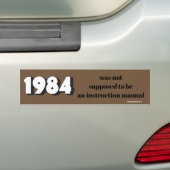 1984 BUMPERSTICKER (Op auto)