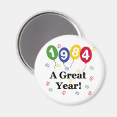 1984: een grote jaardag magneet (Voorkant / Achterkant)