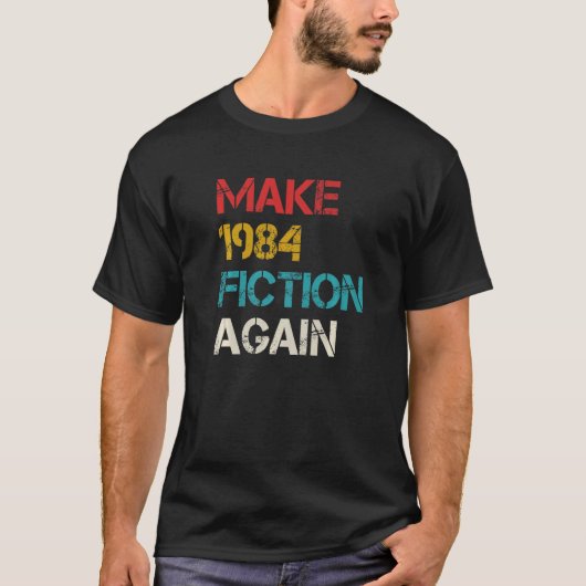 1984 Fiction Opnieuw Libertarian Big Brother T-shirt (Voorkant)