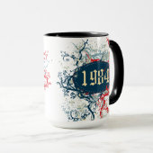 1984 Geboortejaar of sinds 1984 of in 1984 Mok (Voorkant rechts)