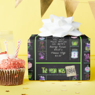 1984 Geboortejaar Trivia Cadeaupapier