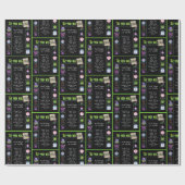 1984 Geboortejaar Trivia Cadeaupapier (Vlak)