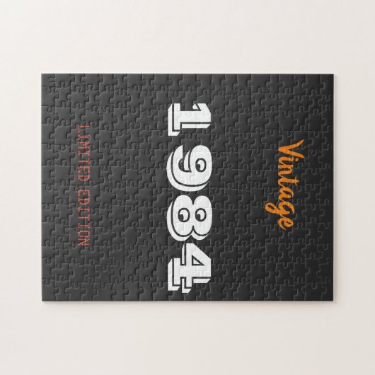  1984 gelimiteerde editie 40th Birthday Gift Legpuzzel (Horizontaal)