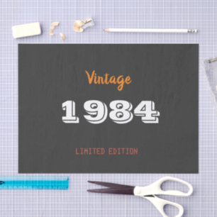 1984 gelimiteerde editie 40th Birthday Gift Tissuepapier