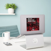 1984 George Orwell War is Peace Sticker (Laptop op bureau)