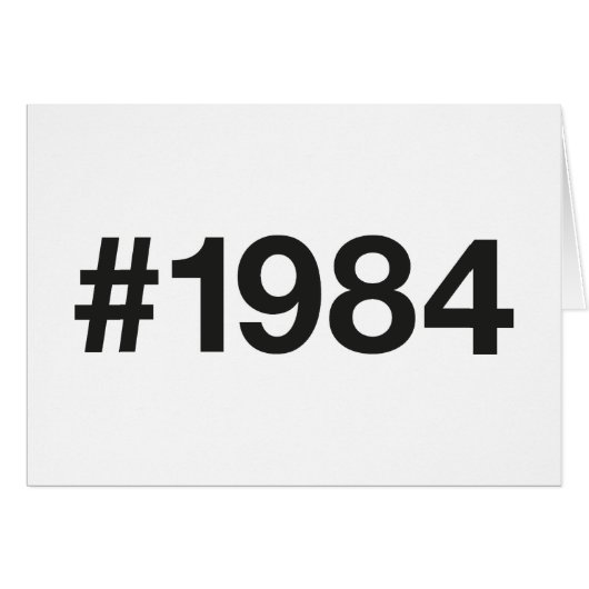 1984 Hashtag 41 Verjaardag Jubileum (Voorkant Horizontaal)