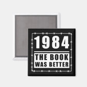 1984 Het boek was een beter citaat Magneet (Voorkant / Achterkant)
