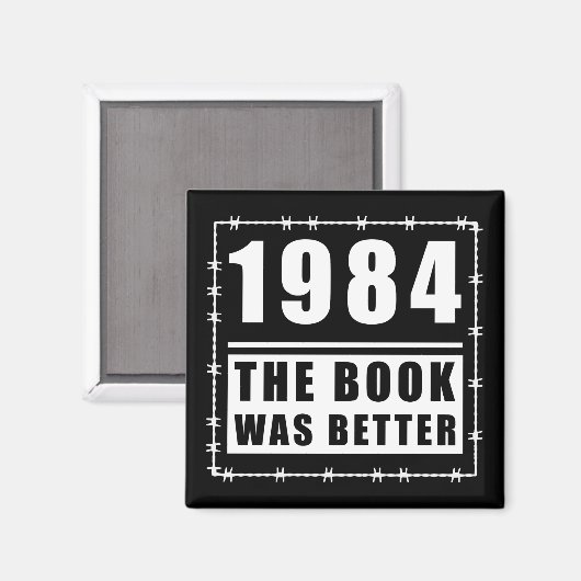 1984 Het boek was een beter citaat Magneet (Voorkant / Achterkant)
