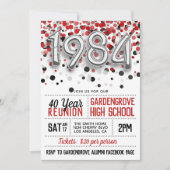 1984 High School College Reunion Uitnodiging (Voorkant)