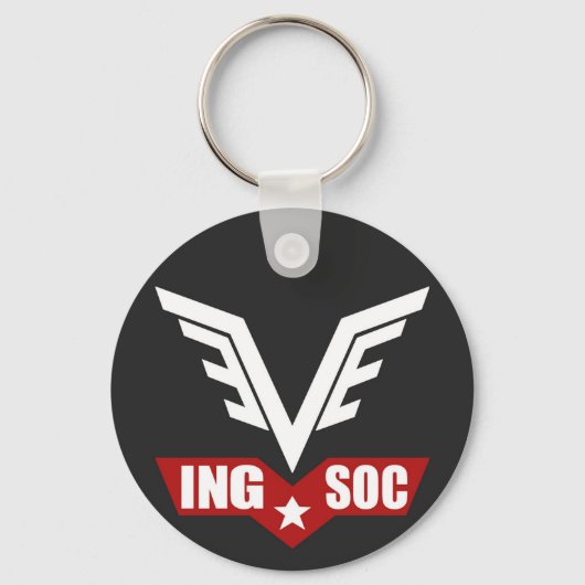 1984 INGSOC Party Logo Key Ring Sleutelhanger (Voorkant)