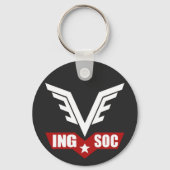 1984 INGSOC Party Logo Key Ring Sleutelhanger (Achterkant)