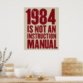 1984 is geen handboek voor de instructie Poster (Keuken)