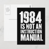 1984 is geen handleiding briefkaart (Voorkant / Achterkant)
