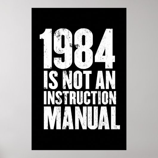 1984 is geen handleiding poster (Voorkant)