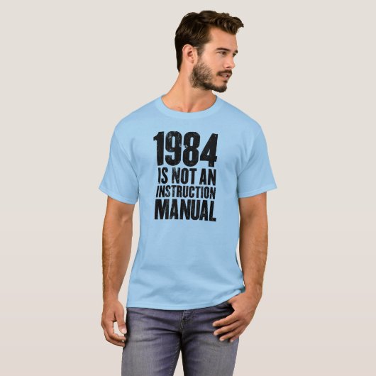 1984 is geen handleiding t-shirt (Voorkant volledig)