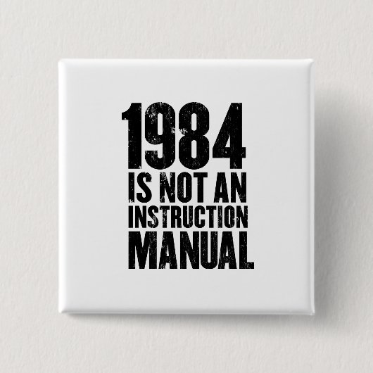 1984 is geen handmatige Button voor de instructie (Voorkant)
