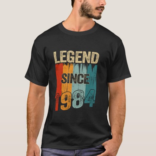 1984 legende sinds 1984 40ste verjaardagscadeau t-shirt (Voorkant)