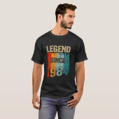 1984 legende sinds 1984 40ste verjaardagscadeau t-shirt (Voorkant volledig)