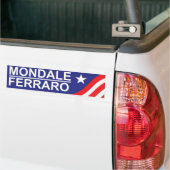 1984 Mondale Ferraro Campaign Bumpersticker (Op Truck)