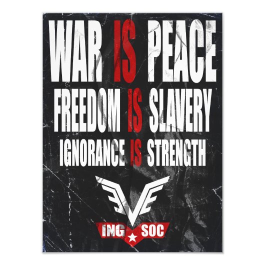 1984 Nieuwspraak Poster (Voorkant)