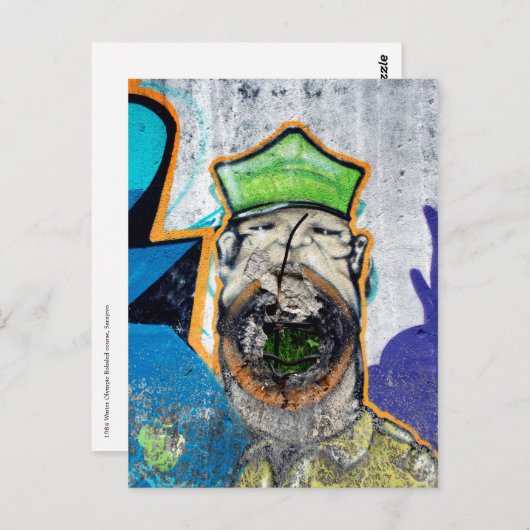 1984 Olympische bobsleebaan, Sarajevo Briefkaart (Voorkant / Achterkant)