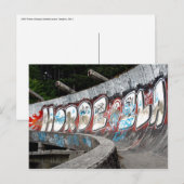 1984 Olympische Winterspelen bobsleebaan, Sarajevo Briefkaart (Voorkant / Achterkant)