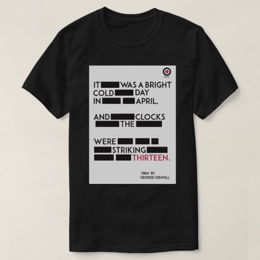 1984 opnieuw ingesteld t-shirt (Design voorkant)