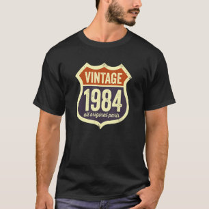 1984 Original Parts Usa Street Sign Birthd T-shirt