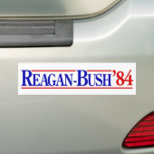 1984 Reagan Bush Bumpersticker (Op auto)