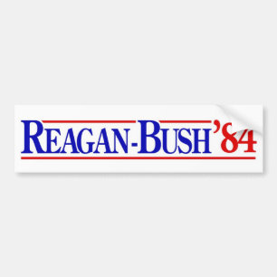 1984 Reagan Bush Bumpersticker