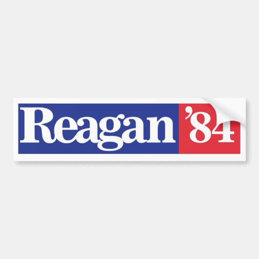 1984 Reagan Herverkiezing Bumpersticker (Voorkant)