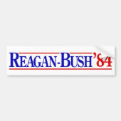 1984 Reagan Struik Bumpersticker (Voorkant)