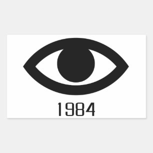 1984 RECHTHOEKIGE STICKER